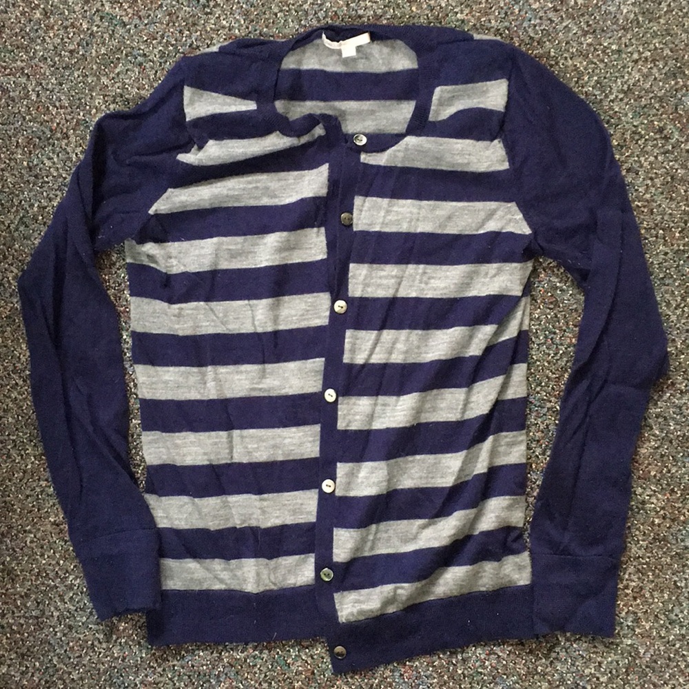 Gap navy and gray cardigan